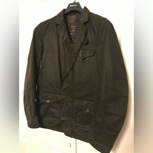 Barbour Commander Dept. B Waxed Canvas Jacket with Leather Trim